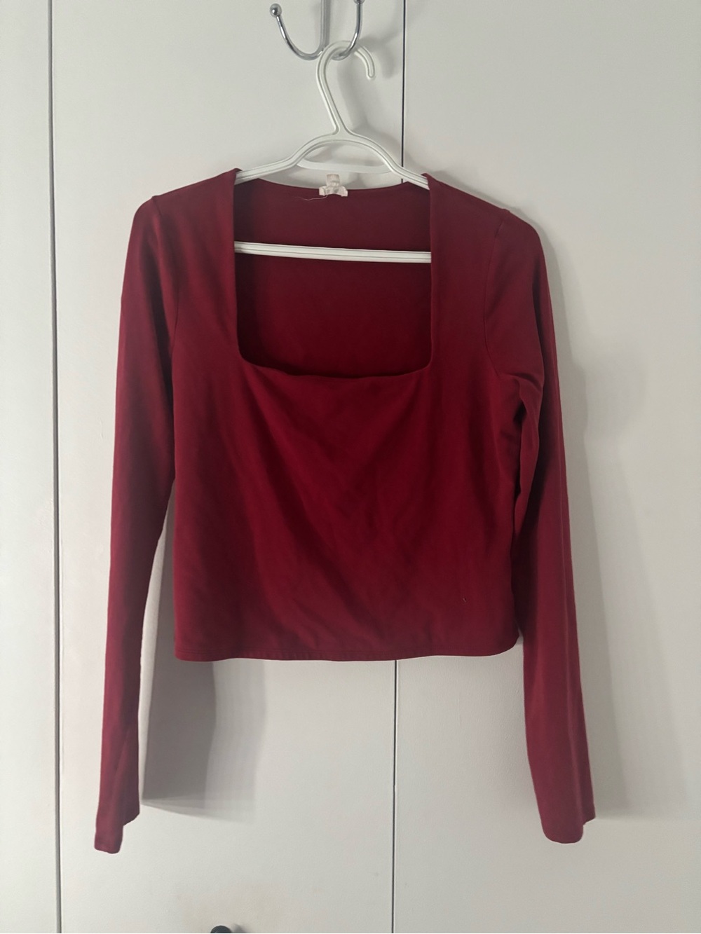 Red Long Sleeve Garage Top
